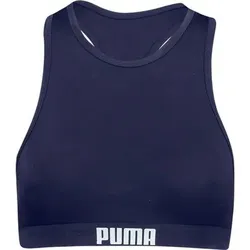 PUMA Damen Top SWIM WOMEN RACERBACK SWIM TOP, Größe M in Blau Blau