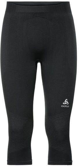 Odlo Performance Warm Suw Bottom 3 4 Pant BLACK CONCRETE GREY