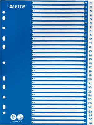 LEITZ® PP-Register mit blauem Deckblatt, Zahlen 1-31