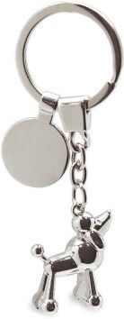 Portachiavi forma Cane in Alluminio Argento 35g Personalizzate o neutre