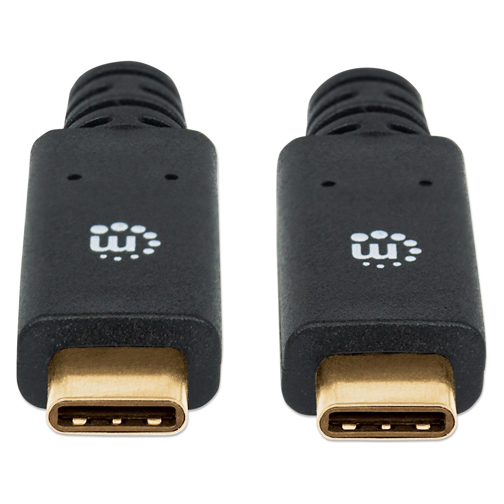 Manhattan USB 3.1 Typ C Gen1-Kabel (2 m, USB 3.2 Gen 1, 60 W) (354905)