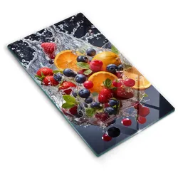 GLASPLATTE 30x52 cm Früchte im Wasser