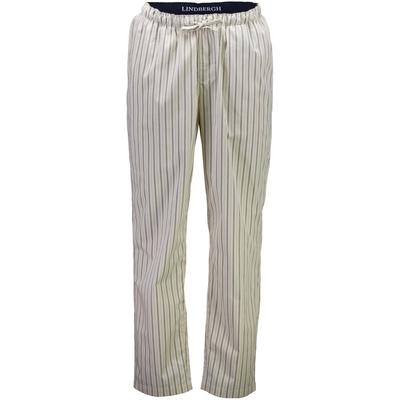 Pyjamahose LINDBERGH "Pyjamahose Comfort Fit", Herren, Gr. L, beige (stone), Obermaterial: 100% Baumwolle, bequem, Hosen Pyjamahose