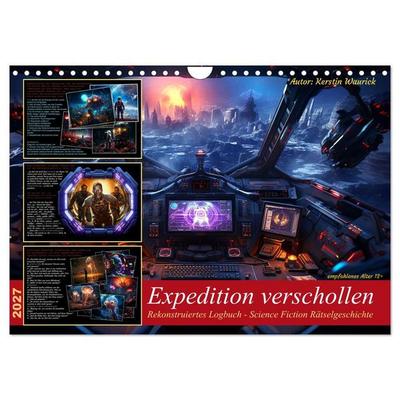 Expedition verschollen (Wandkalender 2027 DIN A4 quer), CALVENDO Monatskalender