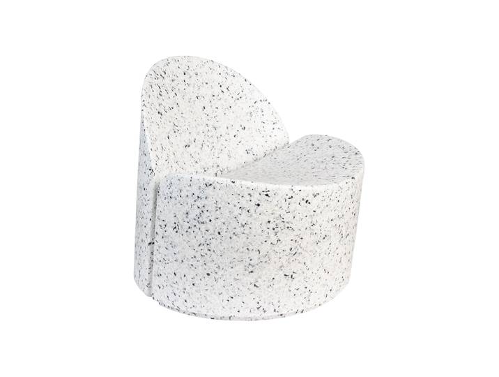 Outdoor Loungesessel „Bloom“ White Terrazzo Zuiver