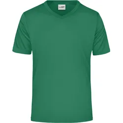 James & Nicholson Herren V-Ausschnitt Sport T-Shirt JN736 green S