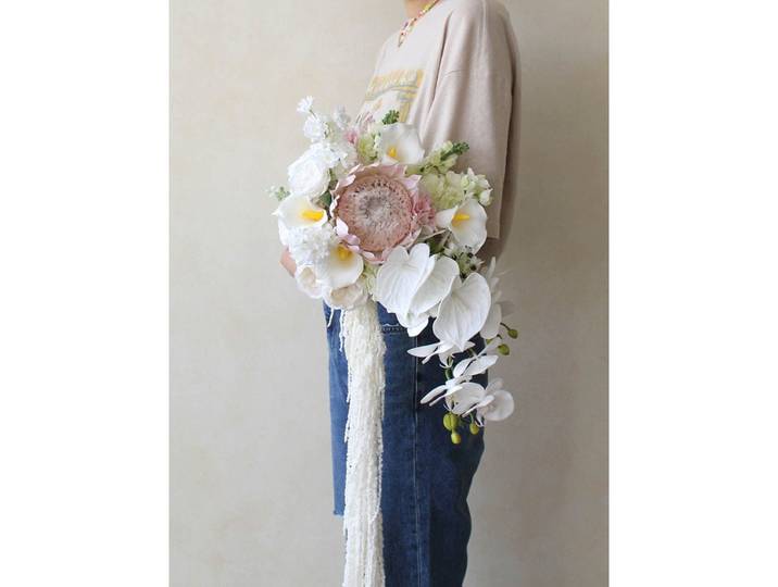 Fleur artificielle, fleur d'empereur, bouquet de mariage pour photo de mariage, bouquet de gouttes d'eau, studio photo de mariage, fleur artificielle pour photographie de mariage