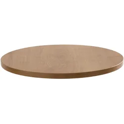 Oviala Business Runde Tischplatte aus Melamin 60 cm helles Holz Rivoli - Oviala