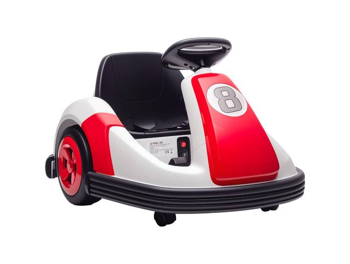 ComfortXL Kinder-Autoscooter De-13168 360° Drehung Rot, Metall, 58x46.5x70 cm, Freizeit & Co, Gartenspielzeug, Kinder-Elektrofahrzeuge