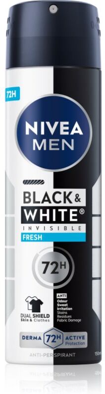 Nivea Men Invisible Black & White spray anti-transpirant Fresh 150 ml