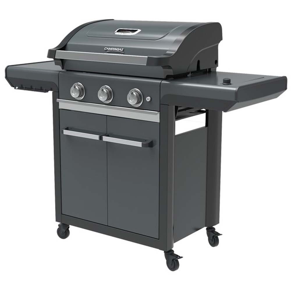 Campingaz Gasgrill 3 Series Premium S, InstaClean AQUA-System, Push2Fold-System, 124x60x121 cm (geschlossen)