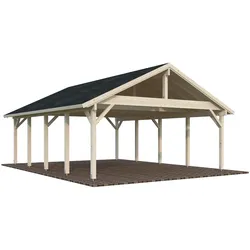 Palmako Carport Robert 40,6 m2 - transparent tauchgrundiert