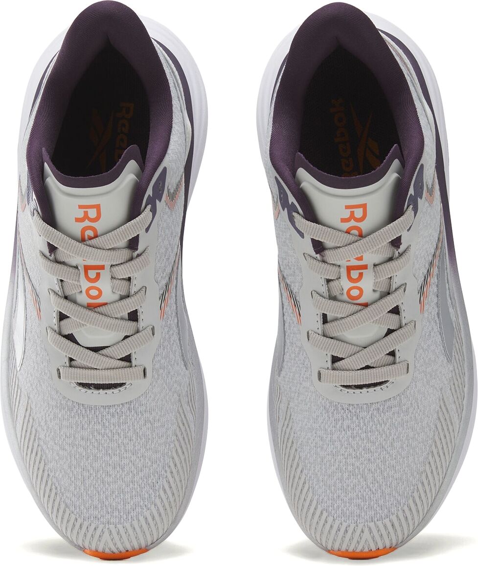 Laufschuh REEBOK "REEBOK VIVA SPEED", Damen, Gr. 42, grau (new grau 1, phantom lila, alt orange), Synthetik, Textil, Schuhe Laufschuh new grau 1, phantom lila, alt orange 42