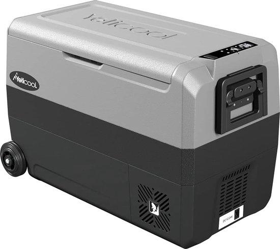 Elektrische Kühlschrankbox mit Kompressor - 50 Liter - 12/24 V/ DC (100-240V) - Bluetooth - mit WLAN-App - für Auto, LKW, Camping, Reisen