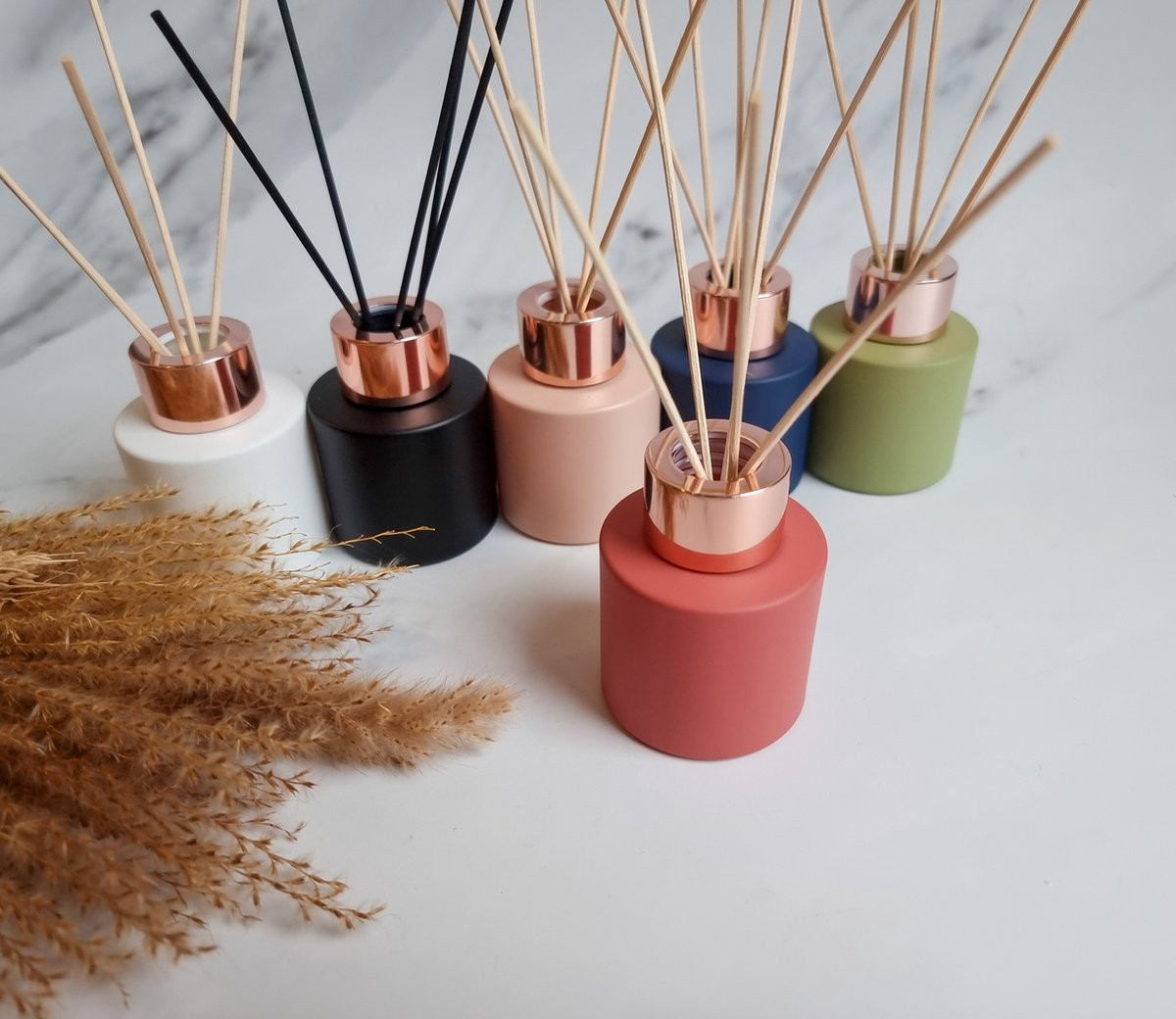 Huisparfum Geurstokjes Magnolia Warm Koraal Personaliseerbaar