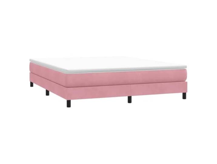 RJPLMFV Lattenrost, Velours, Rosa, 180 x 210 cm, ohne Matratze Weicher und glatter Stoff, optimale Unterstützung, robuste Füße, stabiles Design für Schlafzimmer