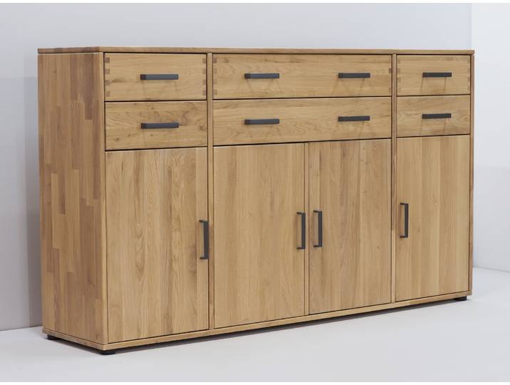 Highboard Mido 60423 in Wildeiche massiv – Montierte Lieferung – 3%-Vorkasse-Rabatt