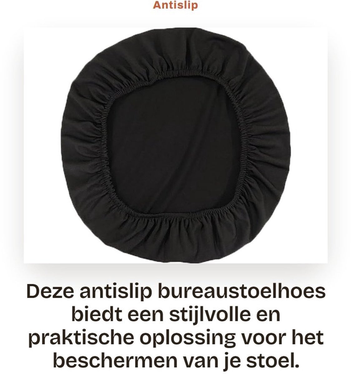 Dailygoods Antislip Bureaustoelhoes voor volwassenen - Stofdicht en Vuilafstotend