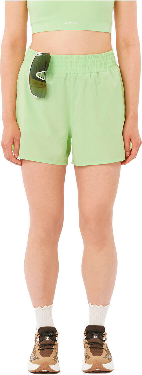Salomon shkout core pantalones cortos trail running mujer Verde (M)