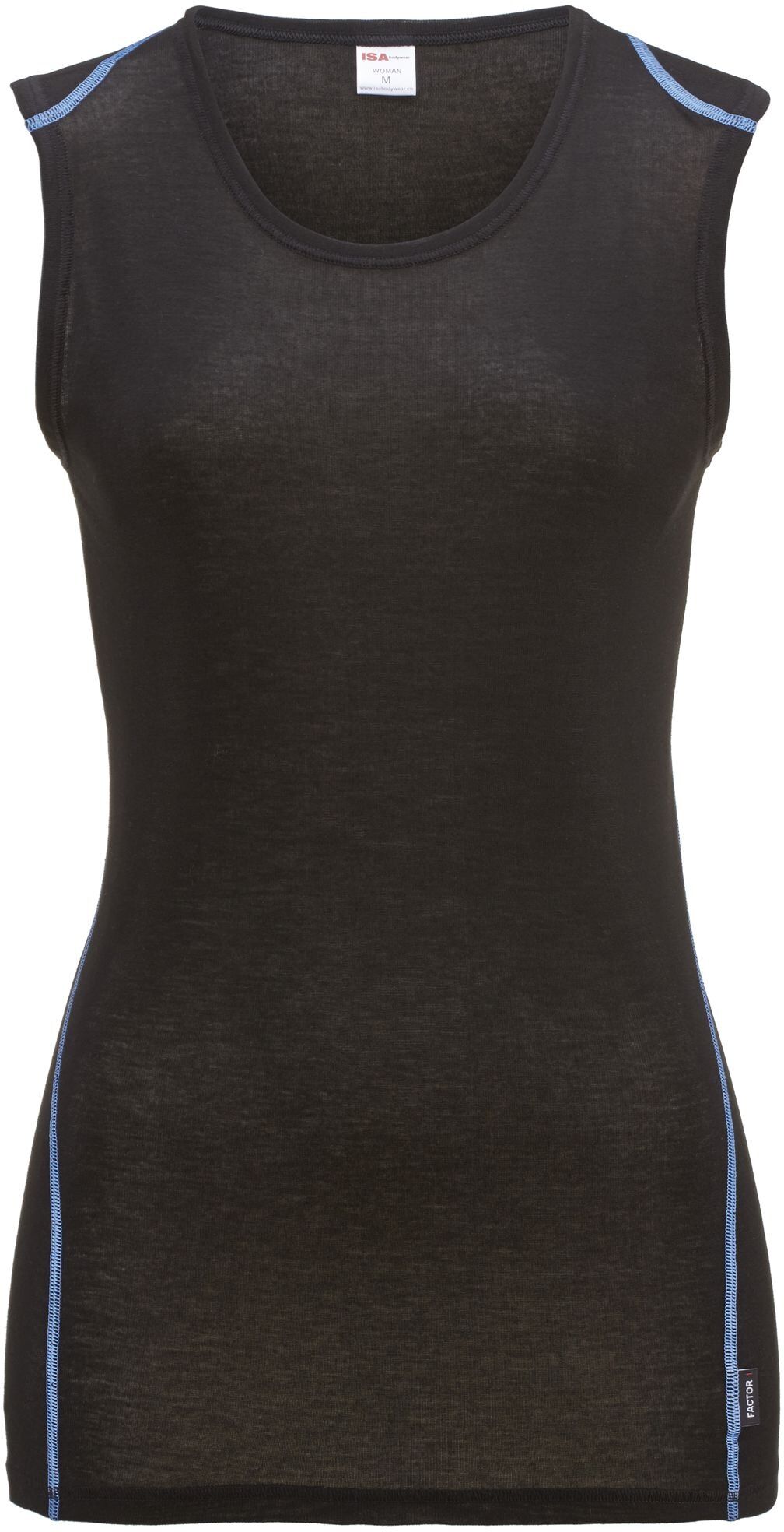 Funktionsshirt ISA BODYWEAR "CC1 Träger Top", Damen, Gr. L, schwarz, Obermaterial: 100% Polyester PES., Shirts Funktionsshirt schwarz L