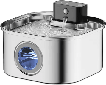 Inspire Picks 3.2L Wireless Stainless Steel Cat Water Fountain Smart Automatic Pet Water Dispenser With Sensor fountain
