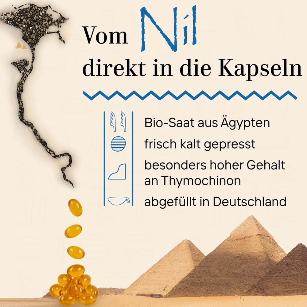 DYNAMIS Schwarzkuemmel Aegypt PUR Bio 180 St Kapseln