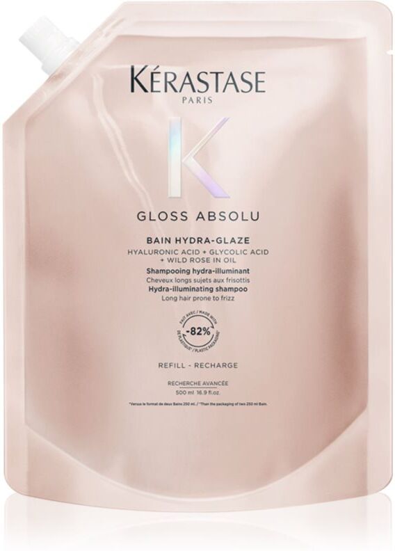 Kérastase Gloss Absolu Bain Hydra-Glaze Shampoo for skinnende og blødt hår Refill 500 ml