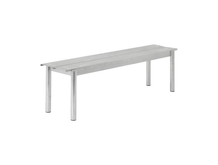 Muuto Linear steel bench Stahlbank 170cm Warm galvanized steel