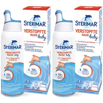 2x Sterimar Nasenspray verstopfte Nase Baby ab 3 Mon. 2x100 ml