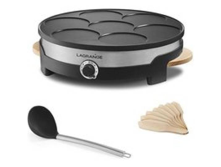 LAGRANGE Crêpière Tradi’ Multi Plaques grande et mini crêpes 1500W 109015