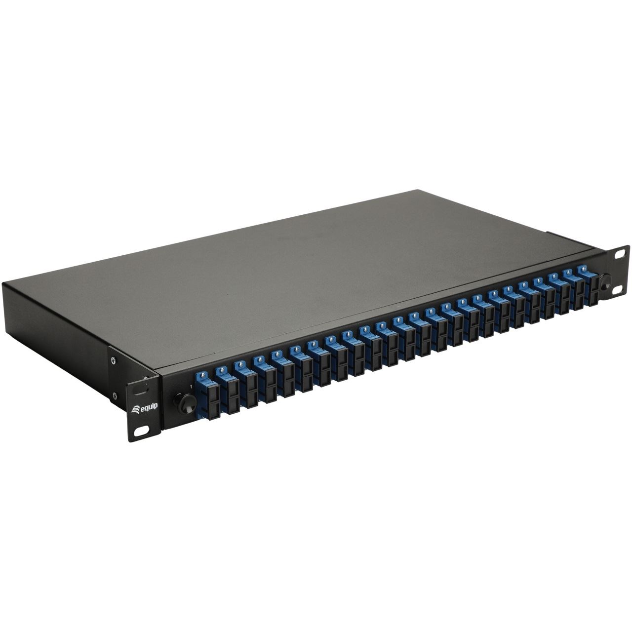 Equip LWL-Spleißkasten 24-Port SC-Duplex OS2 1U komplett sw