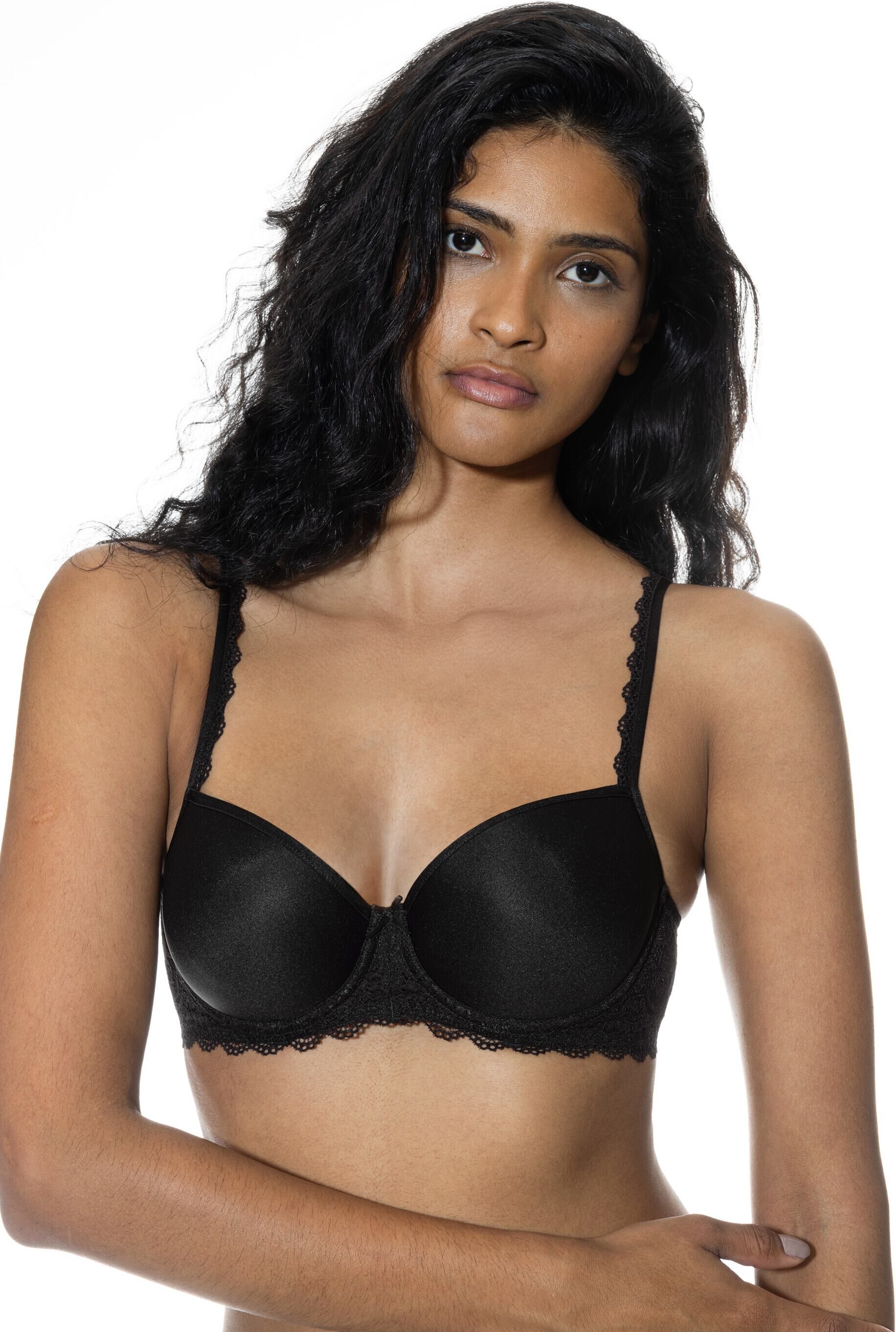 Bügel-BH MEY "SERIE AMOROUS", Damen, Gr. 75, Cup B, schwarz, Spitze, Obermaterial: 77% Polyamid, 23% Elasthan, unifarben, BHs Bügel-BH, verstellbare BH-Träger verleihen optimalen Sitz schwarz 75, Cup B