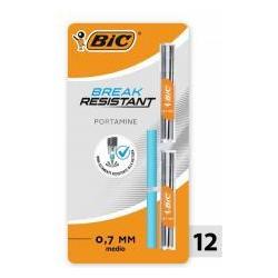 Bic Einsätze + Bruchfester Radiergummi 0,7 mm 12+2 Stück (59728556)
