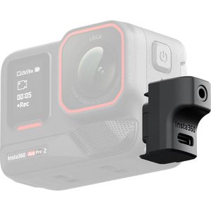 Insta360 Audio-Adapter CINSAAX, schwarz, 3,5mm Klinken-Buchse auf USB-C Stecker