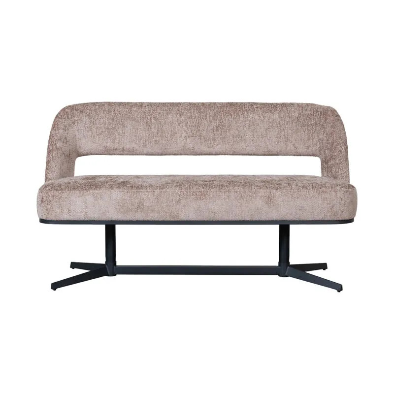 Label51 Eetkamerbank Port Grimaud - Taupe - Chenille
