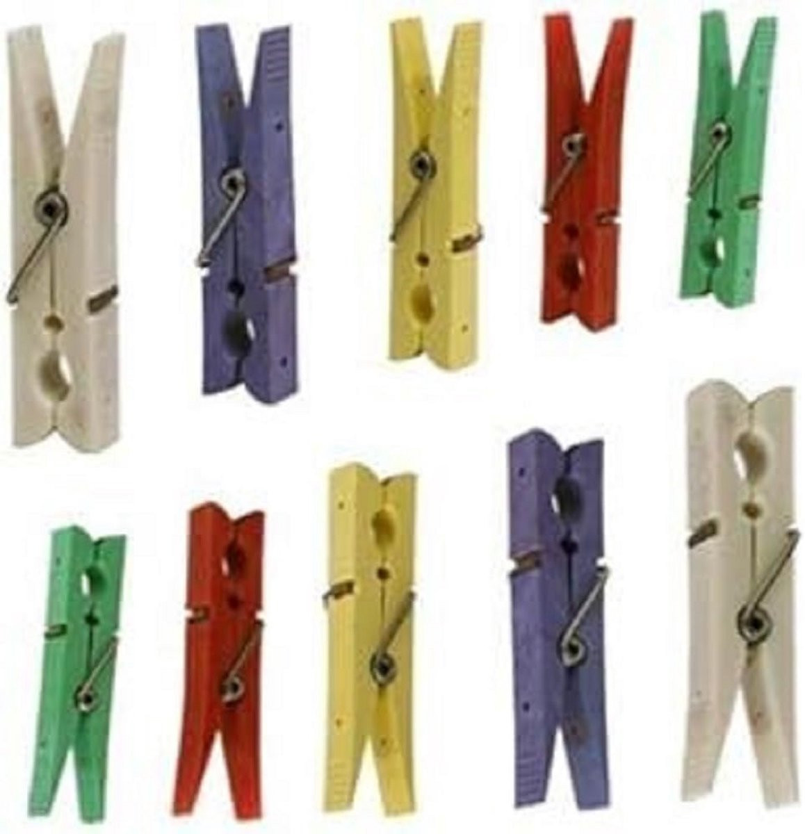 10x Houten Beugel met Kunststof Dop voor Bevestiging
