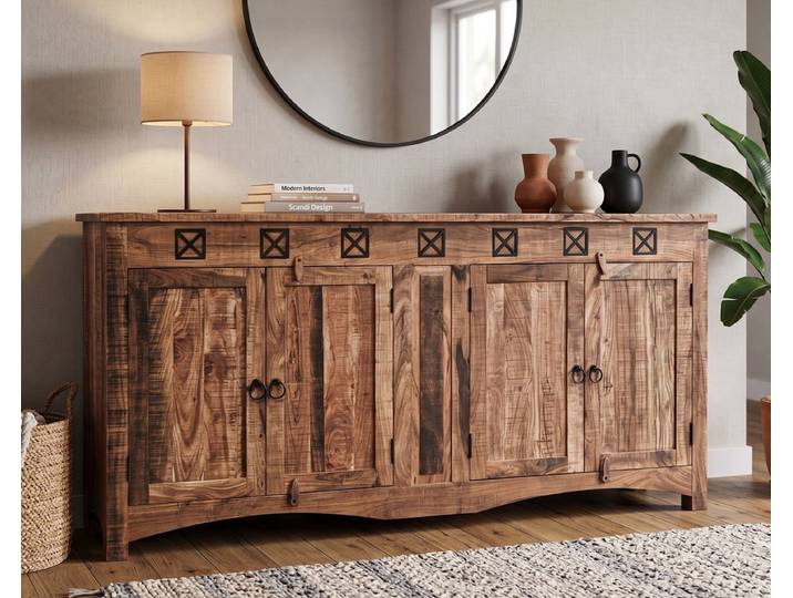 Sideboard 178x88cm 'Cordoba'' Akazie massiv lackiert