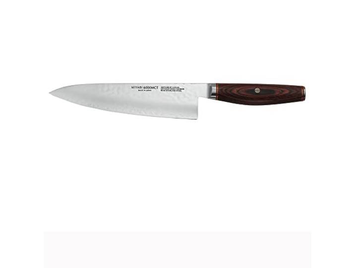 MIYABI Artisan Kochmesser, 20,3 cm, hergestellt in Japan, scharfes Hanbazuke-Finish, Pakkaholz-Griff