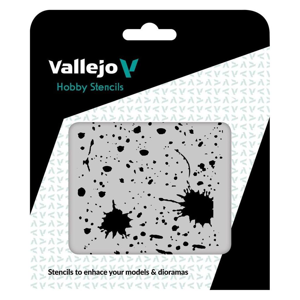 Vallejo Stencil Splash & Stains (ST-TX003)