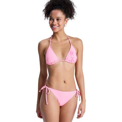 Triangel-Bikini ROXY "Solid Essentials TS Set", Damen, Gr. L, pink (plumeria), Obermaterial: 85% Polyester, 15% Elasthan., Bikini-Sets Triangel-Bikini