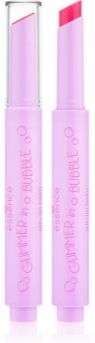 Essence GLIMMER IN A BUBBLE bálsamo labial tonificante com textura gelatinosa tom 01 Chasing Bubbles 1.6 g. GLIMMER IN A BUBBLE