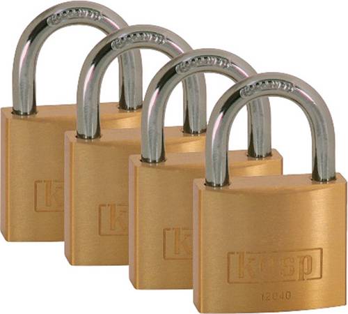 KASP K12040D4 Vorhängeschloss 40mm Goldgelb Schlüsselschloss