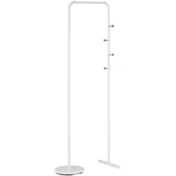 KLEIDERSTÄNDER Metall weiß 175 cm Benton