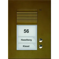TCS PUK02/1-EB PUK TCS:BUS Audio Außenstation 2T 1Sp UP bronze PUK021EB