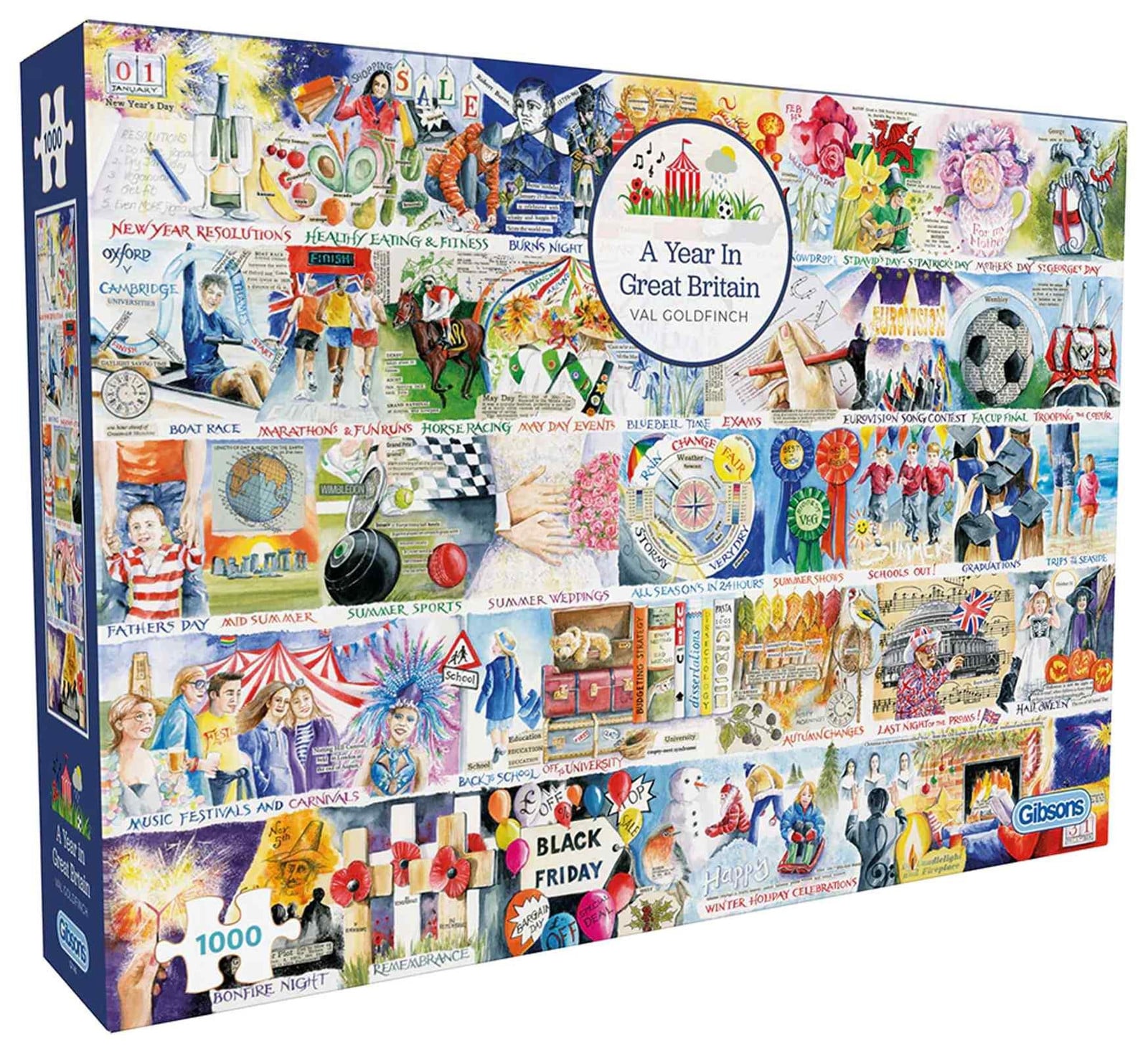 Gibsons Puzzel Groot-Brittannië 1000 stukjes