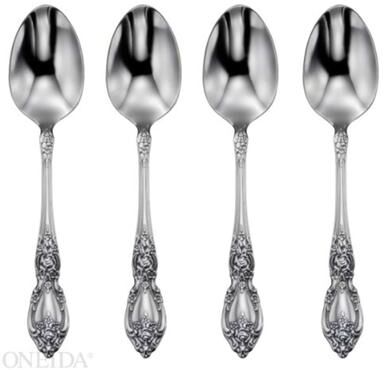 Oneida Wordsworth Everyday Flatware Dinner Spoons, Set Of 4
