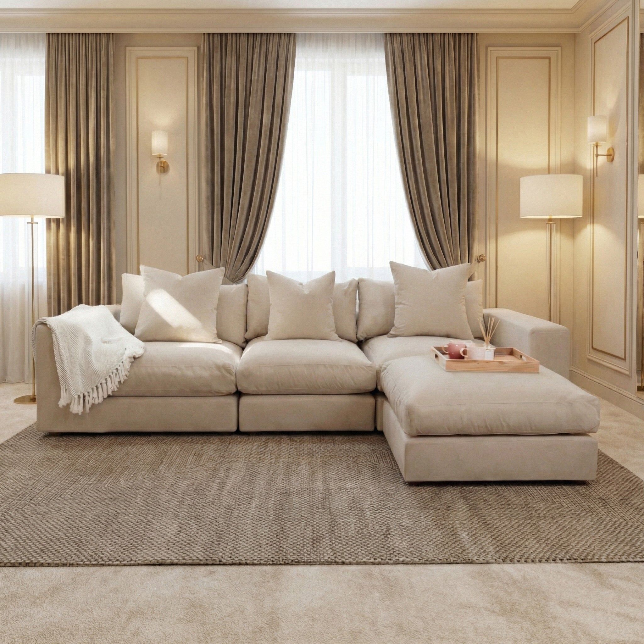 Sofa Style Hampshire Modular 3 Seat Sofa in Beige