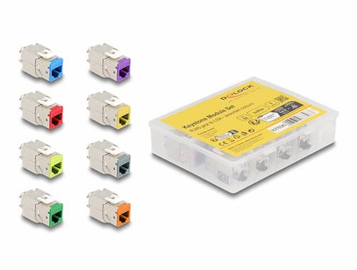 Delock 87896 RJ45-Einbaumodul Keystone CAT 6a 1St.