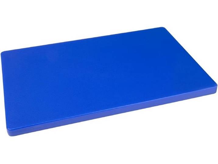 Hygiplas Kleurcode Lage Dichtheid Snijplank 2x45x30cm Blauw DM005 - Dikke Plank - Horeca