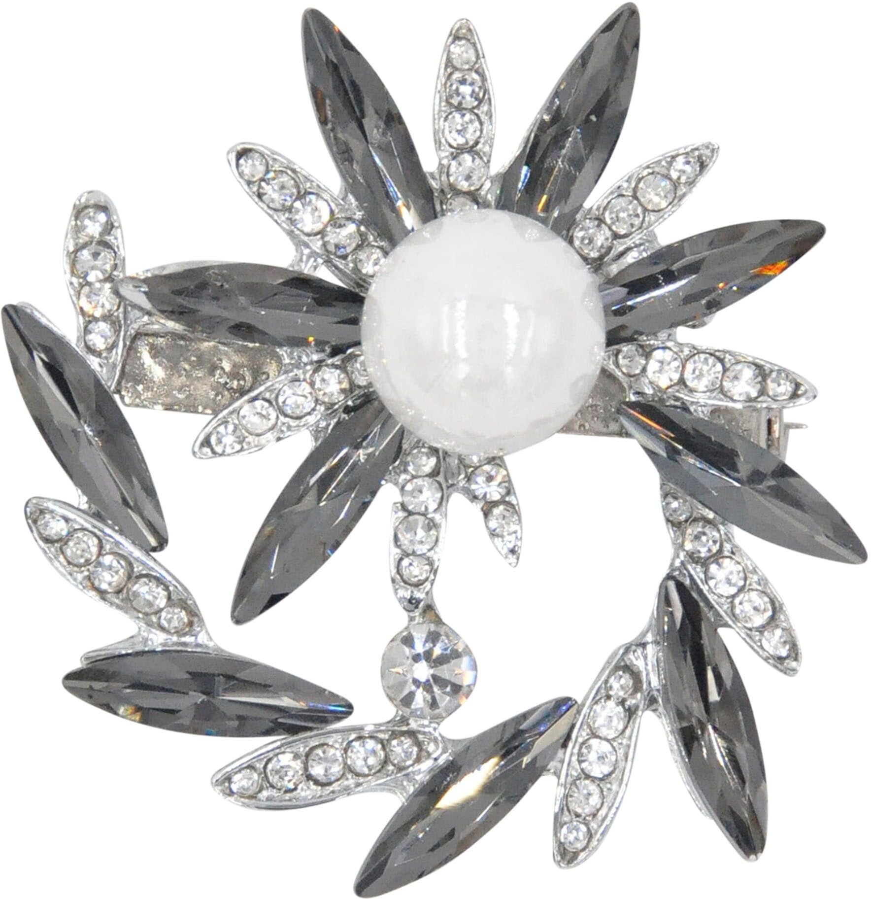 Brosche FIRETTI "Schmuck Geschenk Ansteckschmuck Spirit Sun", silber (silberfarben), Broschen, Damen, Metall, Brosche silberfarben Einheitsgröße